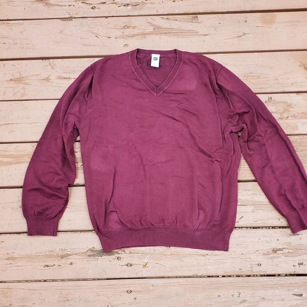 GAP Maroon Cotton Sweater - Size M